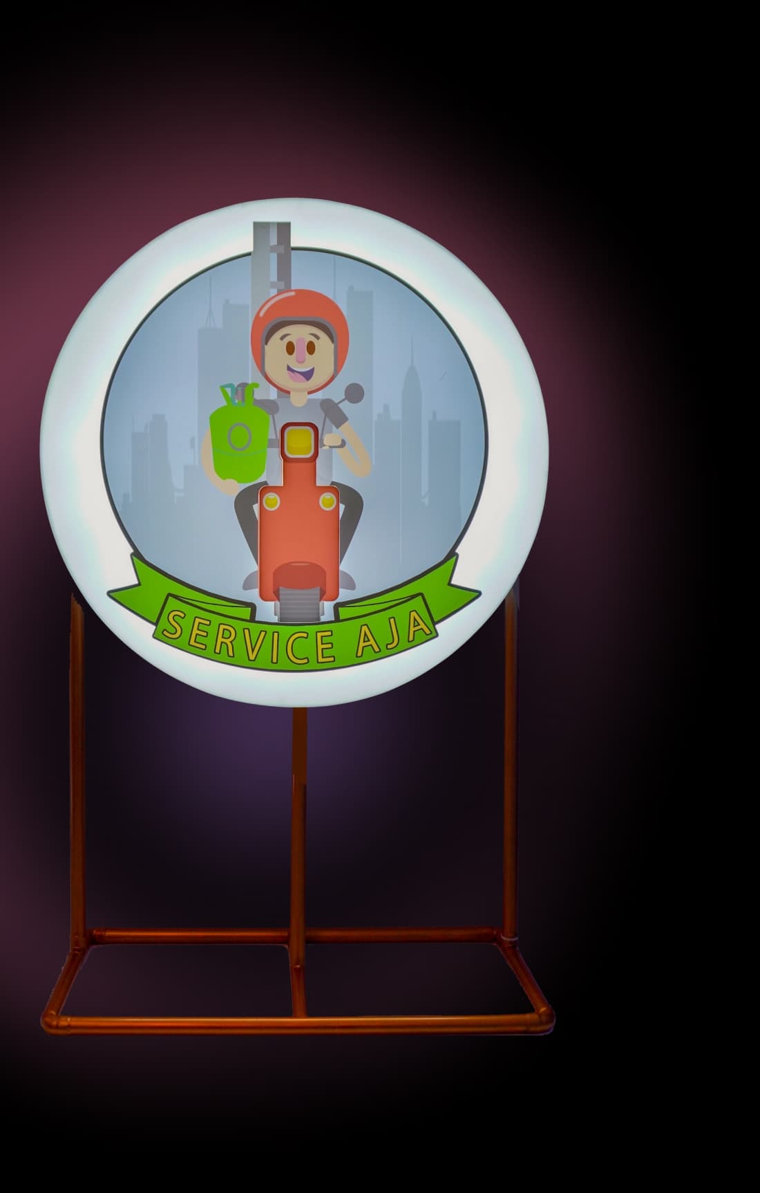 ServiceAja Logo Illustration