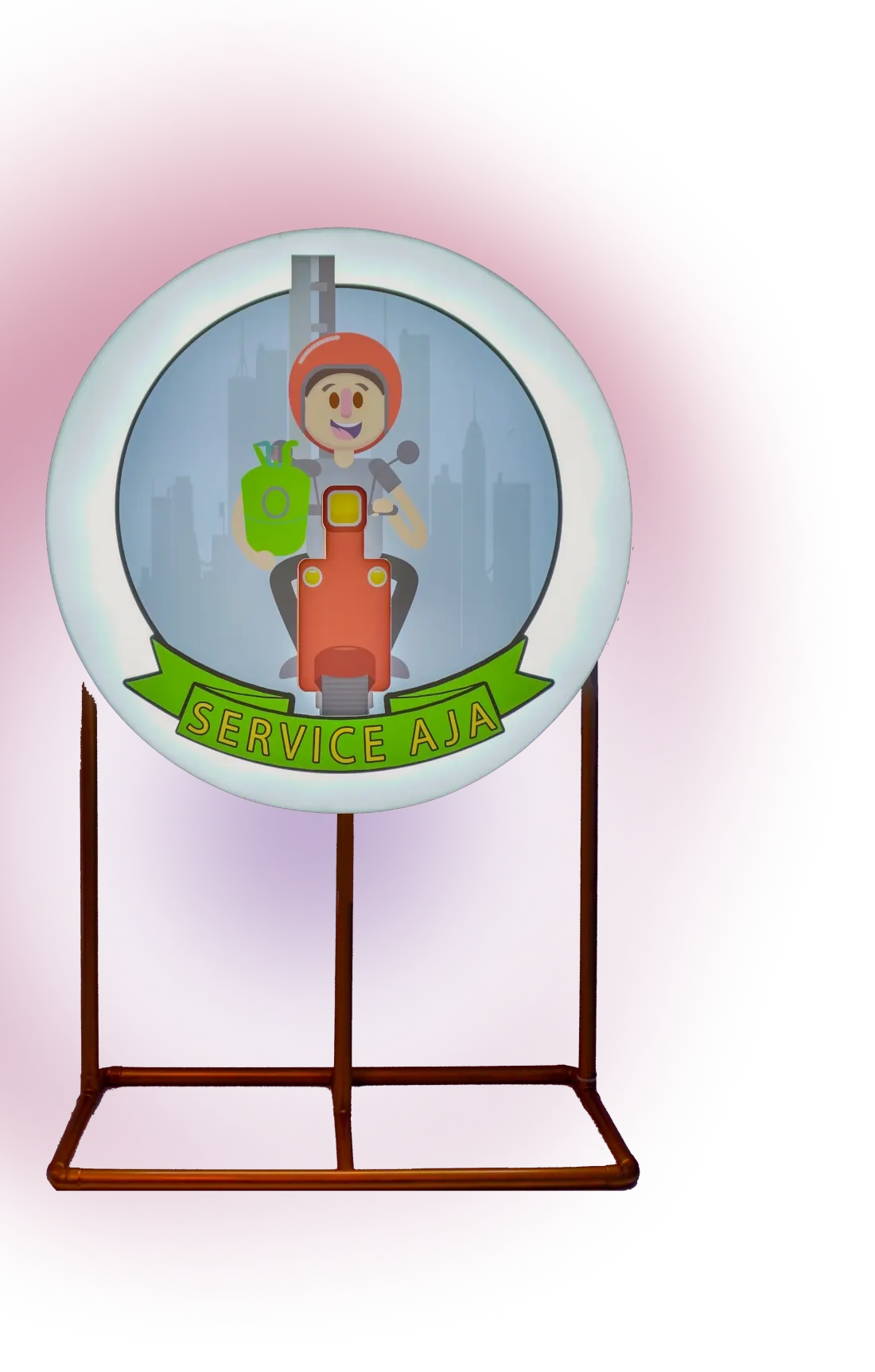 ServiceAja Logo Illustration
